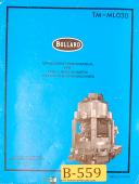 Bullard-Bullard Multi-Au-Matic Type L, Vertical Chucking Lathe, Replacement Parts Manual-Mult-Au-Matic-TM-ML030-Type L-01